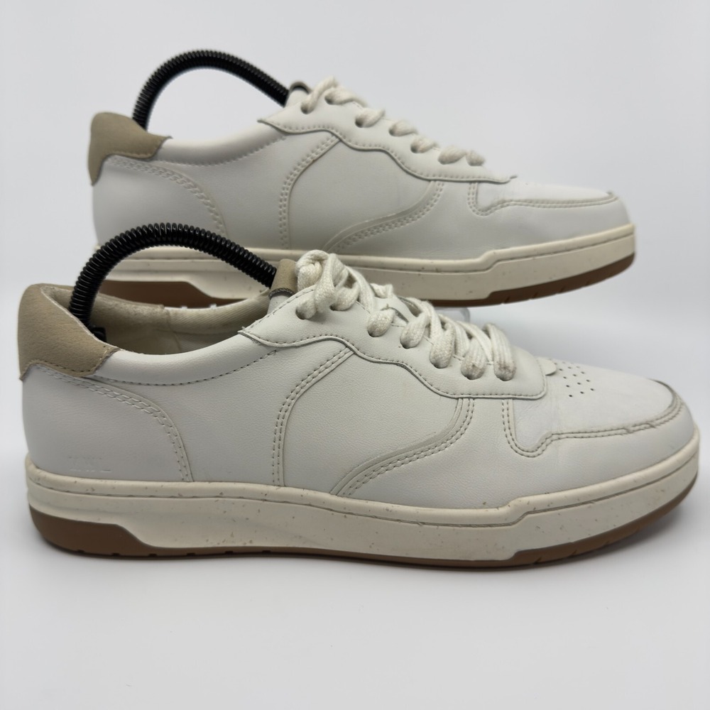 MWL Madewell Court‎ Sneakers Womens 10 M White Beige Gum Sole Low Lace Up Shoes